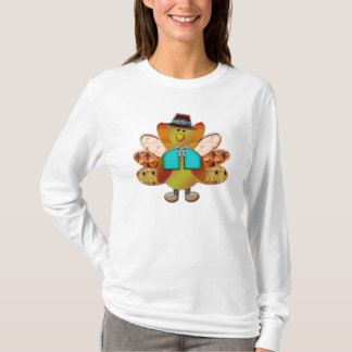 Camiseta turca de peregrino con patrón festivo