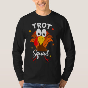 Camiseta Turca Trot Squad Gracioso Día de Acción de Gracias