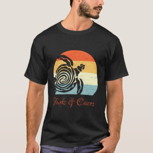 Camiseta Turcas Caicos vacaciones de tortugas en el mar Car