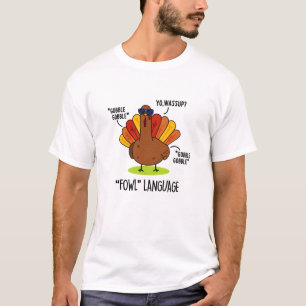 Camiseta Turco divertido idioma de las aves