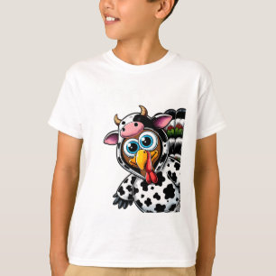 Camiseta Turco Moo Cow Cstume Gracioso Día de Acción de Gra