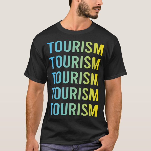 Camiseta Turismo amarillo azul (Anverso)