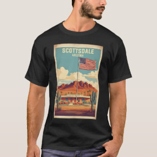Camiseta Turismo De Viaje De Scottsdale Arizona Usa Vintage