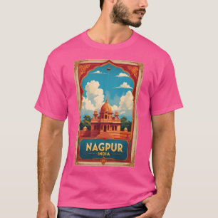 Camiseta Turismo de viajes de vintage en Nagpur India