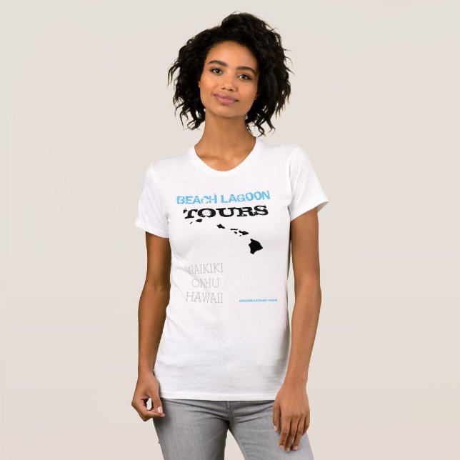 CAMISETA TURISMO LAGUNO DE LA PLAYA WAIKIKI (Anverso completo)