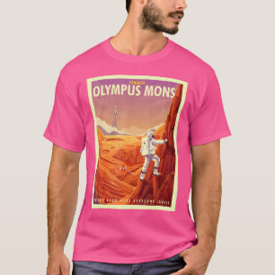 Camiseta Turismo Retro Espacial Marte Olympus Mons Mountain