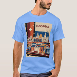 Camiseta Turismo retro vintage de los Estados Unidos en Geo