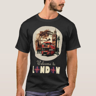 Camiseta Turista De Souvenir En Inglaterra Para Hombres Muj