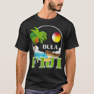 Camiseta Turista y nativo de Fiji Bula Beis Summer Palm T