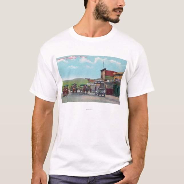 Camiseta Turistas que salen para la escena de Tijuana (Anverso)