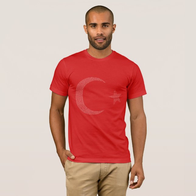 Camiseta Türk Bayrağı - bandera turca con la liberación (Anverso completo)