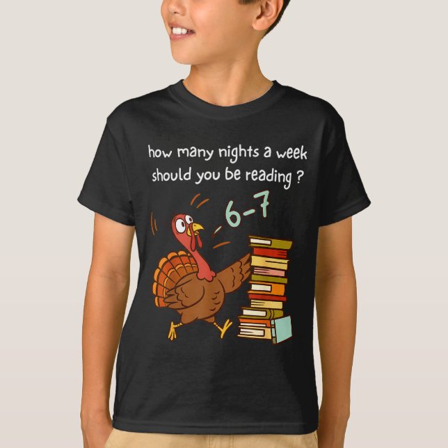Camiseta Turkey 67 How Many Nights A Week Should You Be Rea (Anverso)