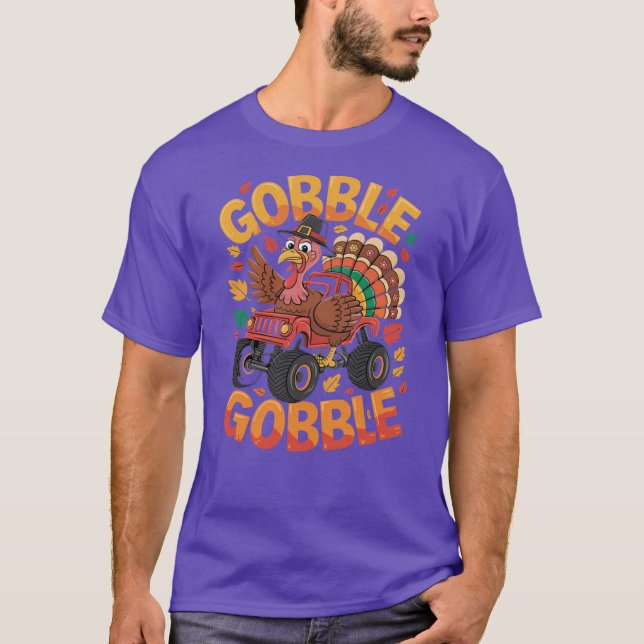 Camiseta Turkey Day Thanksgiving Fall Boys Kids Turkey Todd (Anverso)