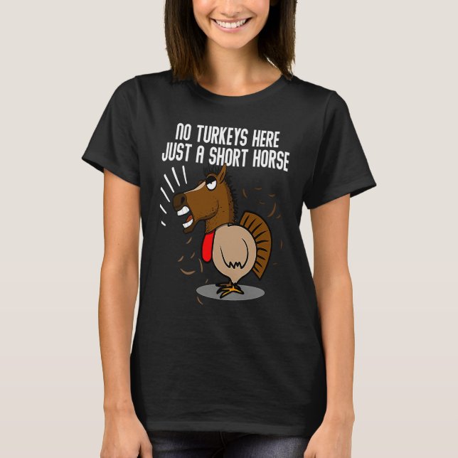Camiseta Turkey Disguise Horse  Thanksgiving (Anverso)