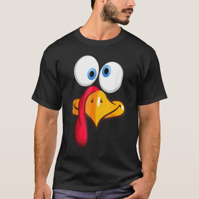 Camiseta Turkey Face, Turkey Face Fun - Turkey Face Fun Tha (Anverso)