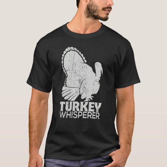 Camiseta Turkey Pilgrim Farmer Animal  Hunting Distressed (Anverso)