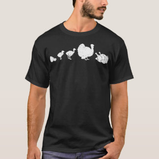 Camiseta Turkey Roasted Evolution Fun Humor Funny Thanksgiv