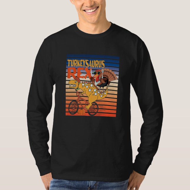 Camiseta Turkey Saurus Rex Dinosaur Thanksgiving Turkey For (Anverso)