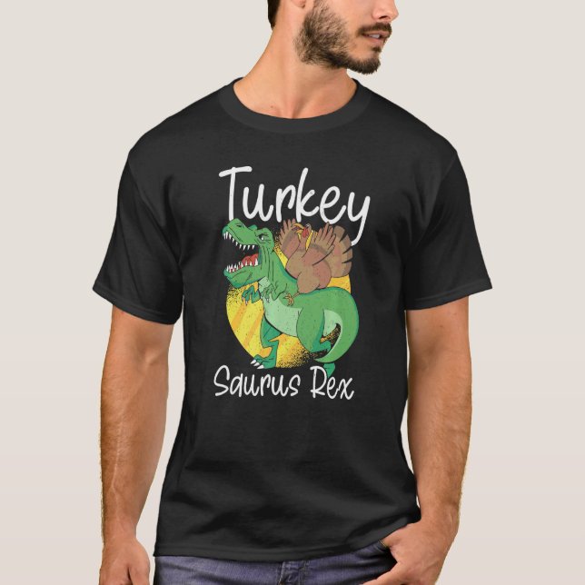 Camiseta Turkey Saurus Rex Thanks Giving  Rex Thanksgiving (Anverso)