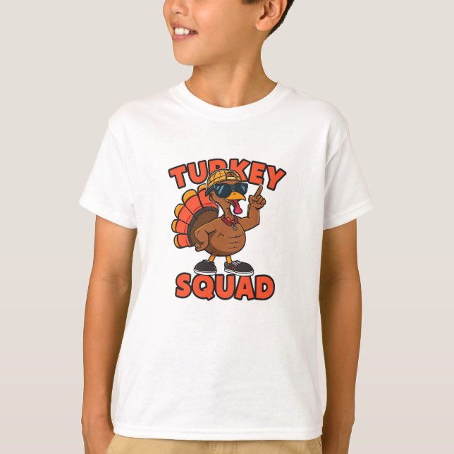 Camiseta Turkey Squad – Thanksgiving Edition (Anverso)