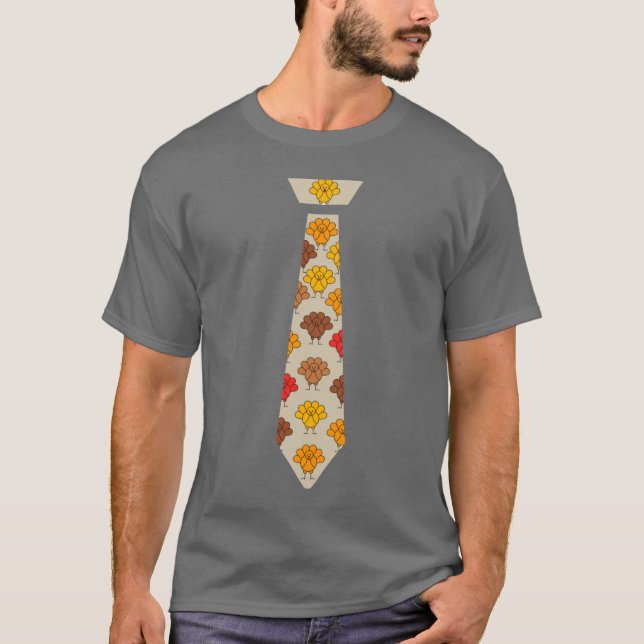 Camiseta Turkey thanksgiving tie gift (Anverso)