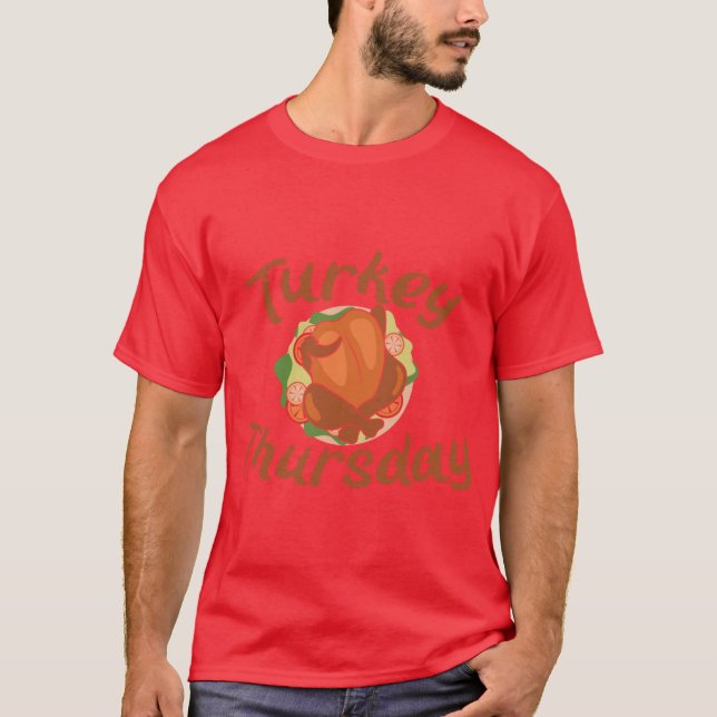 Camiseta Turkey Thursday Taco Tuesday Happy Thanksgiving Da (Anverso)