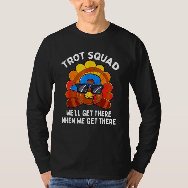 Camiseta Turkey Trot Squad  Thanksgiving Running Costume (Anverso)