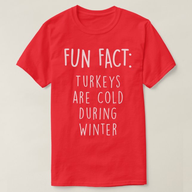 Camiseta Turkeys are Cold During Winter Funny Thanksgiving  (Diseño del anverso)