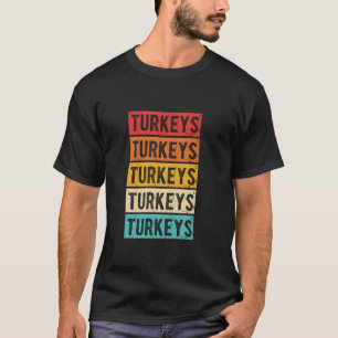 Camiseta TurKEYS Retro Turquía Vintage Restaurant Food Fan