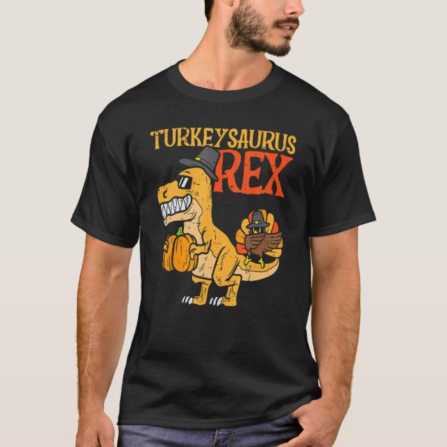 Camiseta Turkeysaurus Rex Dab Turkey Dino Toddler Boys than (Anverso)