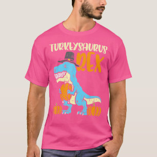 Camiseta Turkeysaurus Rex Dino Turkey Toddler Boys Thanksgi