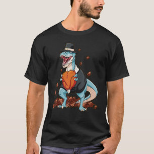 Camiseta Turkeysaurus Rex Turkey Dino Pilgrim Boys Thanksgi