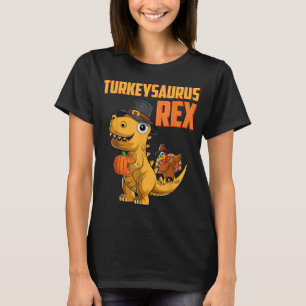 Camiseta Turkeysaurus Rex Turkey Dino Toddler Boys Thanksgi