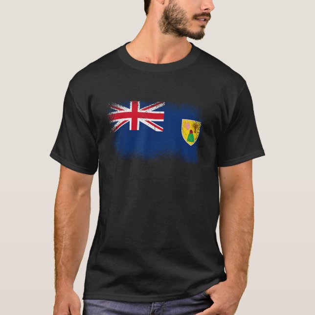 Camiseta Turks and Caicos Flag  (Anverso)