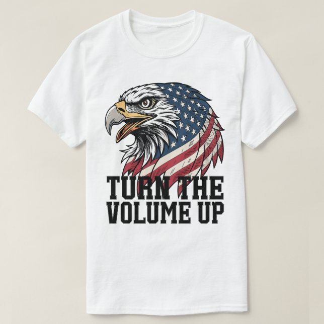 Camiseta Turn The Volume Up New York city American Eagle    (Diseño del anverso)