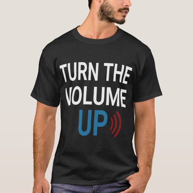 Camiseta Turn the Volume Up Png Zohran Mamdani NYC  T-Shirt (Anverso)