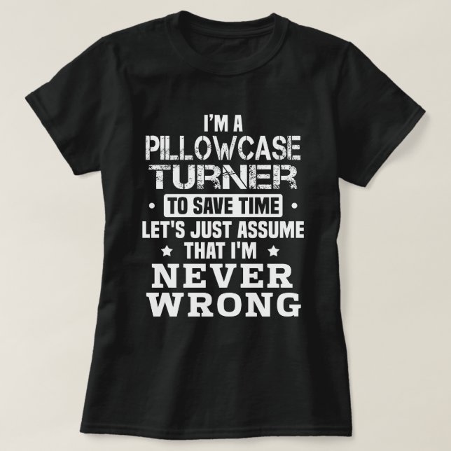 Camiseta Turner de almohada (Diseño del anverso)