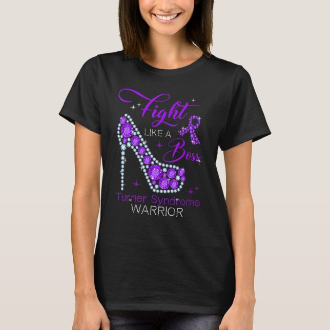 Camiseta Turner Syndrome Warrior Fight Like A Boss High Hee (Anverso)