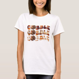 Camiseta Turno de agua de la calabaza de Acción de Gracias