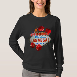 Camiseta Turno en T de la manga larga de las Vegas