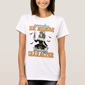Camiseta Turno nocturno de halloween para enfermeras de urg