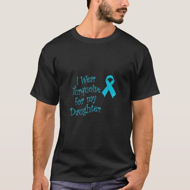 Camiseta Turquesa del desgaste para mi hija (Anverso)