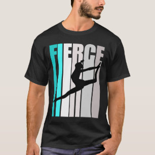 Camiseta Turquesa Fierce Danza Cumpleaños Colorido de Mujer