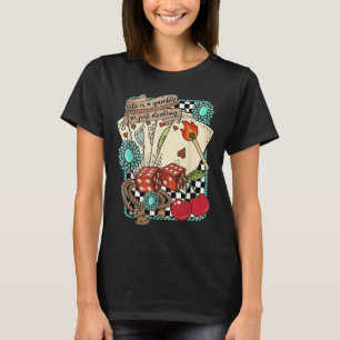 Camiseta Turquesa Retro Oeste Oeste Salvaje Vaquero Vaquera
