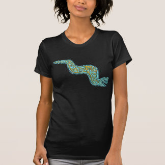 Camiseta Turquesa y dorado mayas