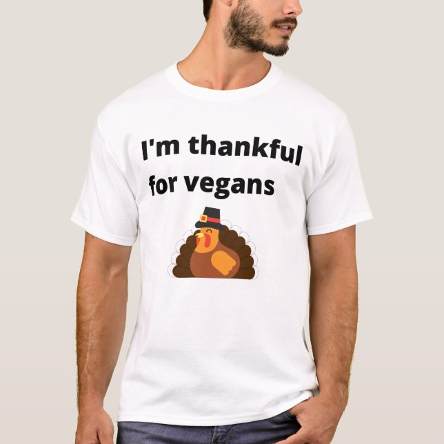 Camiseta Turquía agradecida por los vegetarianos (Anverso)