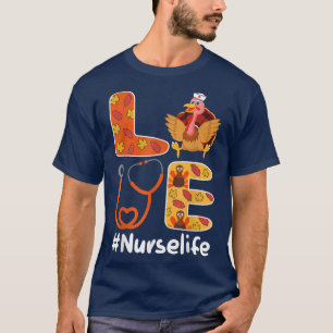 Camiseta Turquía Amor Enfermera Vida Stethoscope Enfermeras