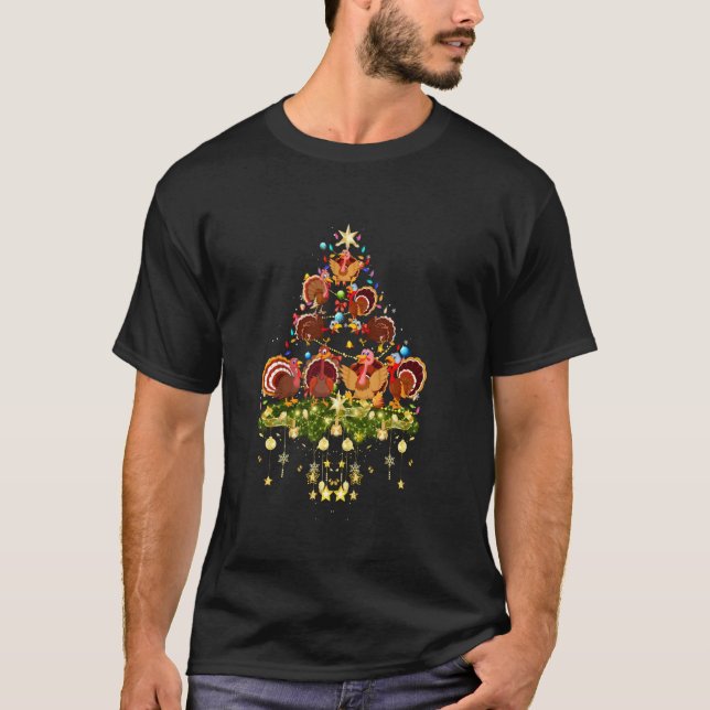 Camiseta Turquía: Árbol de Navidad ilumina Turquía (Anverso)