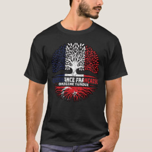 Camiseta Turquía Bandera de árboles de Francia turca france