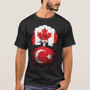 Camiseta Turquía Bandera de raíces turcas canadienses de ár